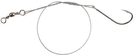 PRZYPON STALOWY Z KR. I HAKIEM 15/20/25cm / 10 kg - op.60 szt (GREEN) MIKADO ZG11-014-60