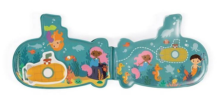 Książeczka aktywizująca do kąpieli Łódź podwodna 12 m+, Janod