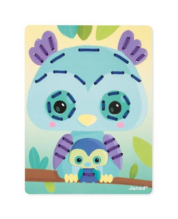 Zabawka manipulacyjna – przeplatanka Zwierzątka, Janod