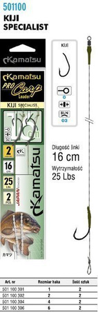 PRZYPON KARPIOWY KAMATSU PRO CARP KIJI SPECJALIST 6BLN/16cm 501100306