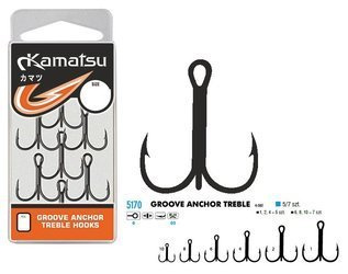 KAMATSU KOTWICE K-082 GROOVE ANCHOR TREBLE  06BLN OP.7SZT 517000306