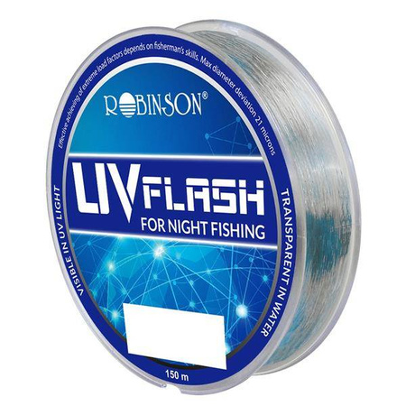 Żyłka UV Flash 0,225mm/150m, świeci w świetle UV Robinson 55-BF-122