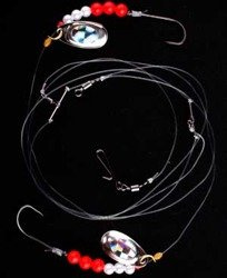 Imax Flounder Rig2 White & Red Bead Sp-Blades 2 Hooks#4 (42539)