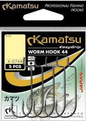 HACZYKI DO DROP SHOT, BOCZNY TROK WORM HOOK 44 ROZMIAR 5/0 KAMATSU 513900350