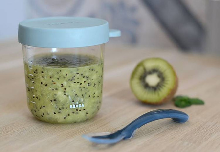 Beaba Pojemnik słoiczek szklany z hermetycznym zamknięciem 250 ml Eucalyptus Green