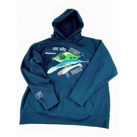 Bluza bawełniana z kapturem Robinson- black, rozm. M Robinson 69-BL-04-M