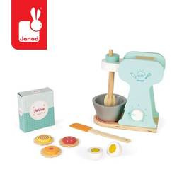 Drewniany zestaw cukierniczy z mikserem i 6 akcesoriami, Janod