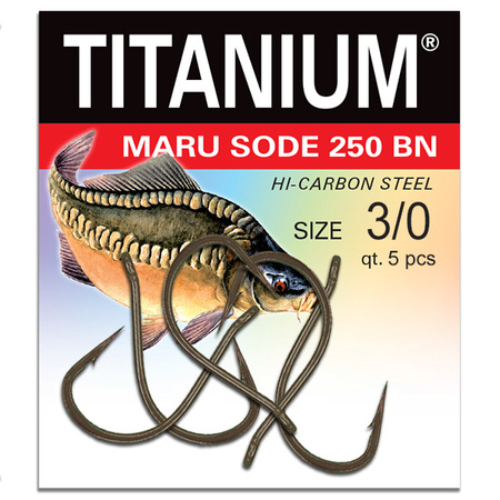 Haczyk Titanium MARU SODE (5 szt.), rozm. 3/0 Robinson 02-P-250BN-3/0