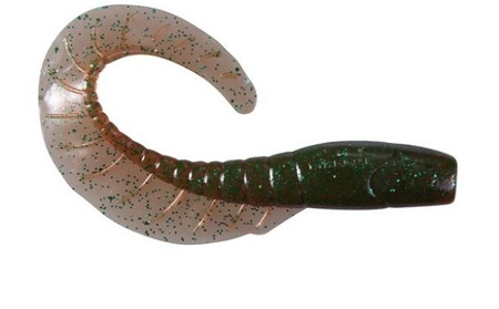 Twister MAGGOT 2,5"/6,5cm 15szt./bag MOTOR OIL green glitter DRAGON CHE-MG25S-36-004