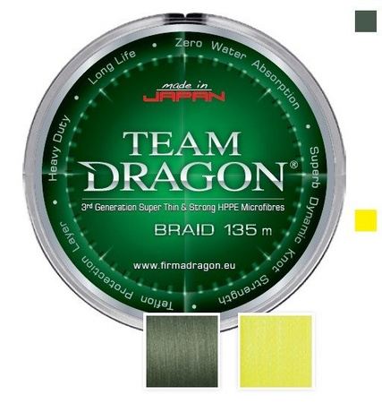 Plecionka TEAM / Momoi 135 m 0.12 mm/10.50 kg zielona DRAGON PDF-41-11-112