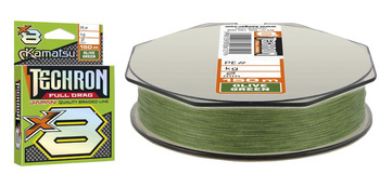 PLECIONKA TECHRON FULL DRAG X8 OLIVE GREEN 0,18/ 1.5#/150 KAMATSU 205150018