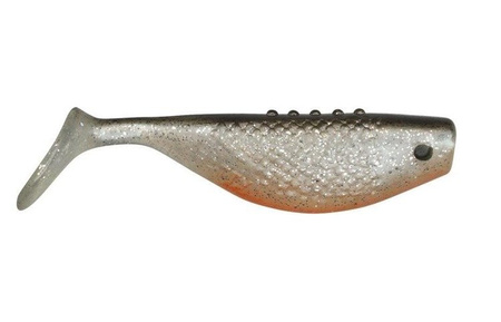 GUMA RIPPER Fatty 5"/12.5cm 2szt PEARL/BLACK silver glitter orange DRAGON CHE-FT50S-01-121