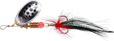 BŁYSTKA OBROTOWA - BLASTER Z CHWOSTEM 3 - SREBRNA / 11 - op.1szt. MIKADO PMBC-OBL-3-11