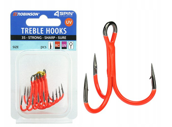 Kotwica 4SPIN Titanium 3S UV FLUO RED rozm. 1/0 (5 szt) Robinson 03-P-3SC-1/0