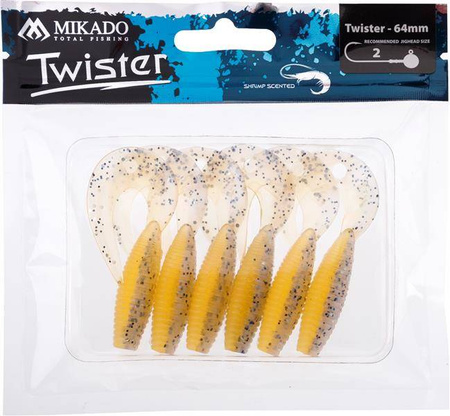 PRZYNĘTA - TWISTER 64mm/ SALTY CARMEL - op.6szt.