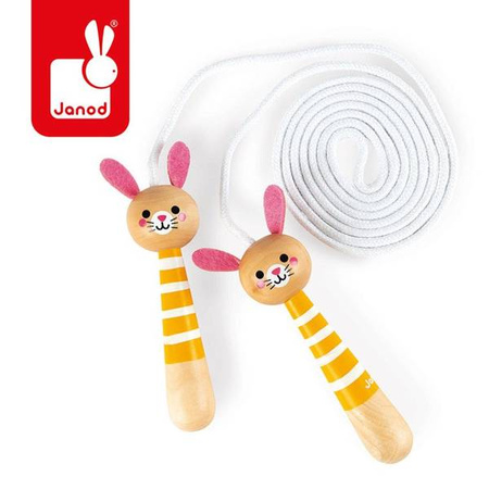 Skakanka z drewnianymi rączkami Zajączek, Janod