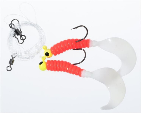 ZESTAW JAXON TWISTER LX 70MM - HACZYK Z OBCIĄŻENIEM 5X1SZT JAXON AJ-MA16LX