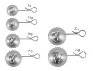 V-Point - ciężarek spinningowy zaciskany 6 szt. - mix zacisk EasySnap 5-7.5-10-15-20-25 g    DRAGON PDF-597-000-000
