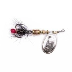 BŁYSTKA OBROTOWA Mepps AGLIA MOUCHE srebrna / czarna mucha nr 2