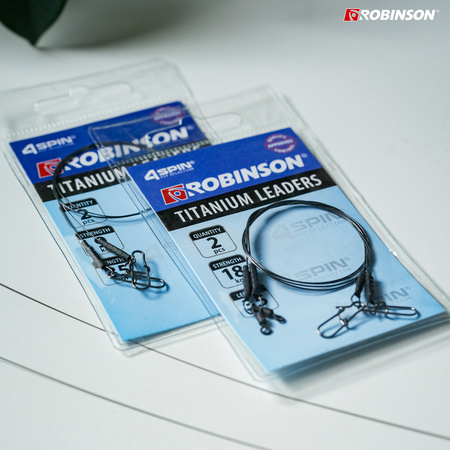 Przypon tytanowy Robinson 25cm/9kg 2szt Robinson 80-PT-9-25