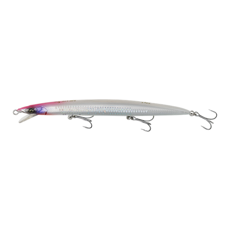 SANDEEL JERK MINNOW LS 17.5CM 25G F PINK WHITE GLOW 1PCS Savage Gear (77295)