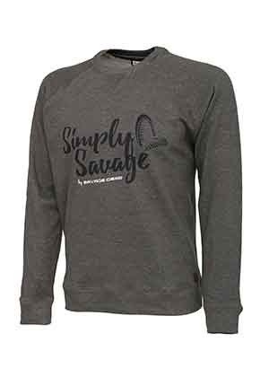Sweter Savage Gear Simply Savage Sweater Melange Grey L (59140)