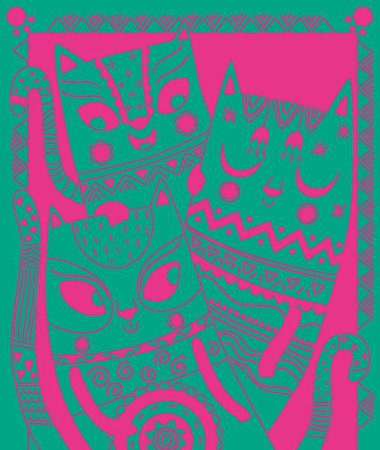 Zestaw kreatywny Do zdrapywania Koty 5+, Janod