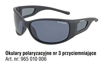 OKULARY POLARYZACYJNE NR.3 PRZYCIEMNIAJĄCE+SMYCZ KONGER 965010006