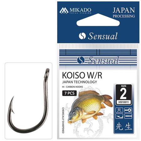 HACZYKI DO WŁOSA SENSUAL - KOISO W/R Nr. 14 BN - torebka 10szt MIKADO HS10011-14-BN