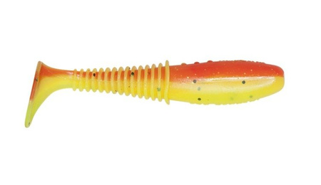 Ripper Invader PRO 3.5"/8,5cm 3szt./bag CHARTREUSE/ORANGE FLUO black glitter silver glitter DRAGON CHE-IV35D-30-415