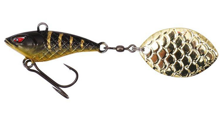 WOBLER Z OBROTOWYM WIRUJĄCYM OGONKIEM PRZYNĘTA - M-TAIL 12g/BLACK TIGER - op.1szt. PMMT-12-BT