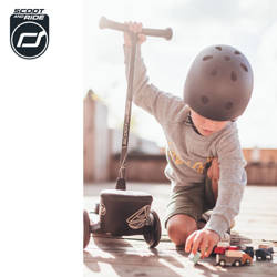 SCOOTANDRIDE Highwaykick 2 Lifestyle Hulajnoga trójkołowa balansowa z zamykanym schowkiem 2+ Brown Lines