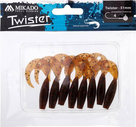 PRZYNĘTA - TWISTER 51mm/ BROWN PUMPKIN - op8szt.