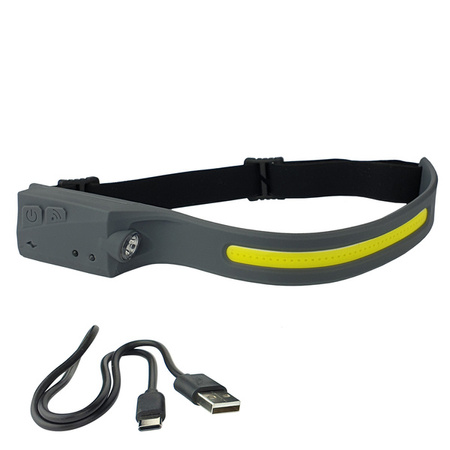 Latarka czołowa ALLROUND - szara Robinson 99-LM-040