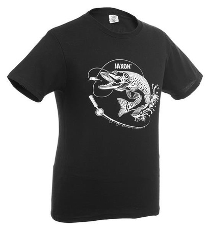 KOSZULKA JAXON CZARNA SZCZUPAK S JAXON UR-KB005S