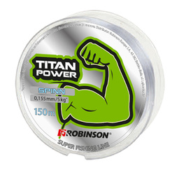 Żyłka Robinson Titan Power Spining 0,180mm, 150 m, przeźroczysta Robinson 55-TPS-018