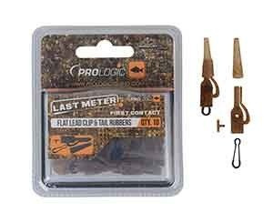 Prologic LM Mimicry Flat Leadclip W/Tailrubber & Speed Link 10pcs (54405)