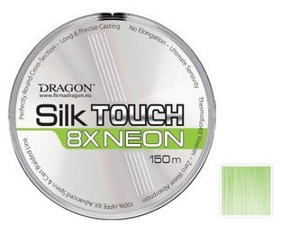 Plecionka  SilkTOUCH 8X Neon 150 m 0.18 mm/18.40 kg zielona fluo    DRAGON PDF-42-00-418