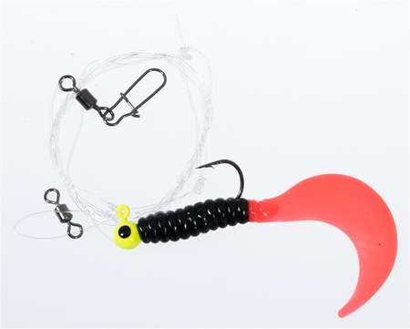 ZESTAW JAXON TWISTER KX1 70MM - HACZYK Z OBCIĄŻENIEM 5X1SZT JAXON AJ-MA16KX1