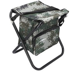 SIEDZISKO, KRZESŁO, STOŁEK SKŁADANY Z TORBĄ (DIGITAL CAMOUFLAGE) (max w. 100 kg) (40 x 38 x 31 cm) MIKADO IS12-81B-DC