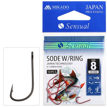 HACZYK SENSUAL - SODE W/RING Nr 8 BN - torebka 10szt. MIKADO HS10006-8B