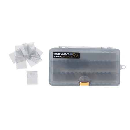 (R) PUDEŁKO NA PRZYNĘTY LURE BOX 4B SMOKE 21.4x11.8x4.5cm CASSETTE Savage Gear (74213)