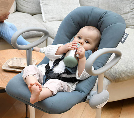 Beaba Bidon niekapek ze słomką termiczny 250 ml Sage green