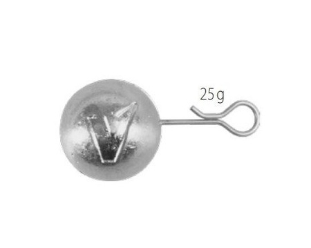 V-Point - ciężarek spinningowy zaciskany 3 szt. zacisk EasySnap 25 g    DRAGON PDF-597-250-001