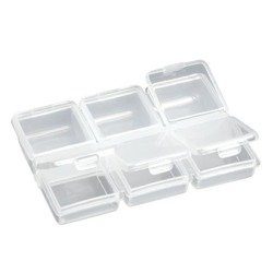 Pudełko twisterowe 8.8x6x1.5cm, 6 przegród Robinson 74-TW-022