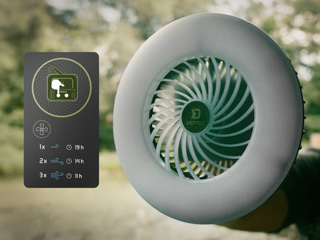 Wentylator z lampą Delphin Ventix 7W/4400mAh 4400 mAh Delphin (101005978)