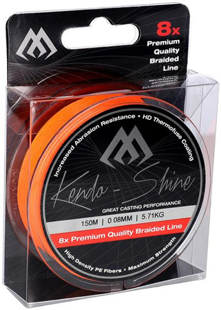 PLECIONKA KENDO SHINE ORANGE 0.16mm\13.84kg\150m - op. 1szp. MIKADO ZKS00O-150-016