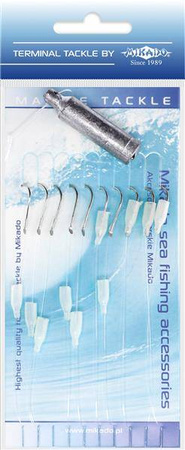 ZESTAW MORSKI CIĘŻAREK 30G + HACZYK NO.6 - (10szt.) + ŻYŁKA 035 mm MIKADO FS-SET05