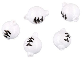 PŁYWAJĄCE KULKI - BIAŁO/CZARNE - śr. 10mm - op.5szt. MIKADO AM-SUR-KU02-10-W/B
