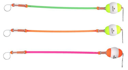 SYGNALIZATOR PODWIESZANY (STYROPIANOWY) Z RURKĄ 25CM - CZERWONY I ŻÓŁTY rozm. L -op.10szt. MIKADO AMS02-2003-25-L